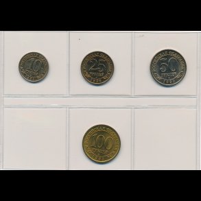 1993, Norge, Spitsbergen, 4 vrdier komplet, 6600