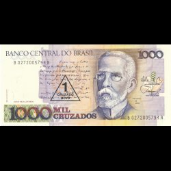 Brasilien, 1000, 5000, 10000 cruzados, (216,18), 3 sedler, 1649*