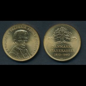 1960, Danmarks Sparekasser, messing, HS 64, 34 mm, 23 g,