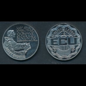 Holland 1990, 2 ECU, Geert Grote, cuni, proof