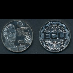 Holland 1992, 2 ECU, Willem I,cuni,proof
