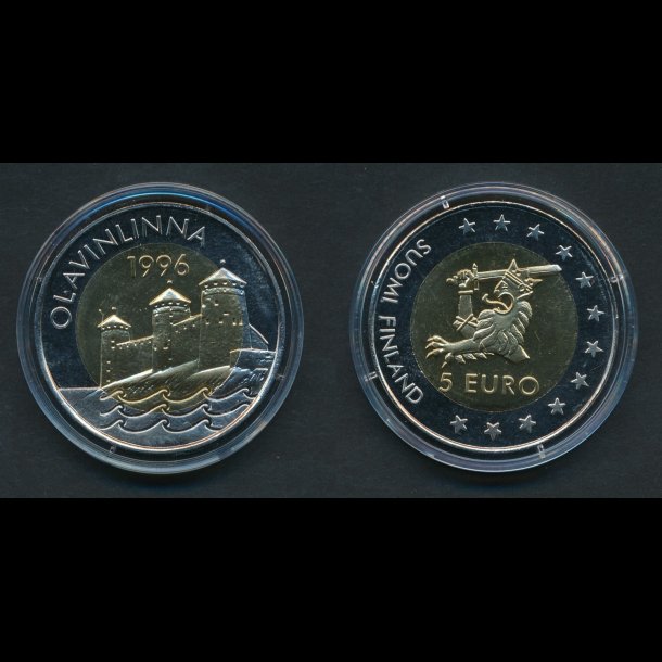 Finland  1996, 5 EURO, Olavinna, proof