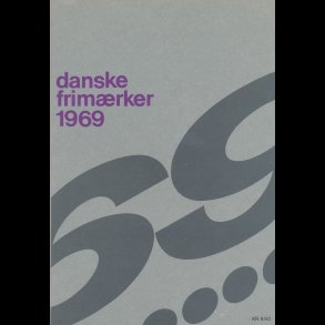 1969, �rsmappe i papomslag, postpris 8,90,