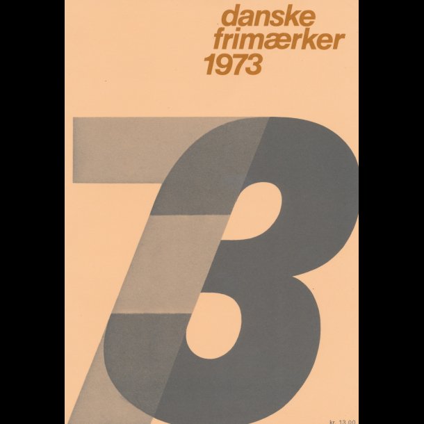 1973, rsmappe, postpris 13 kr, KMPE prisreducering, fr 30,-kr,