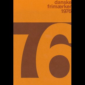 1976, rsmappe, postpris 38,10 kr, KMPE prisreducering, fr 50,-kr,