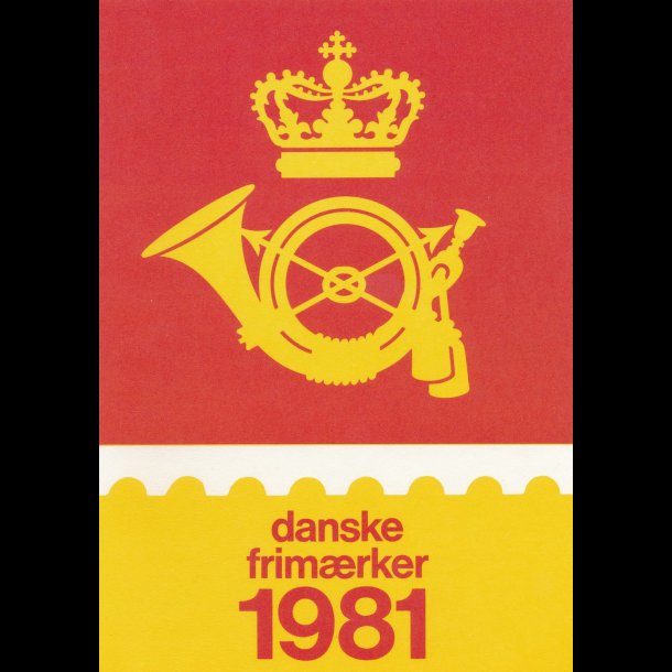 1981, rsmappe, postpris 60,80 kr, KMPE prisreducering, fr 60,-kr,