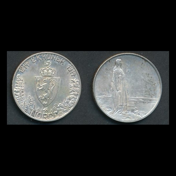 1914, Norge, 2 Kroner, 01