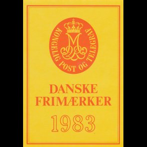 1983, rsmappe, postpris 77,80 kr, KMPE prisreducering, fr 75,-kr,