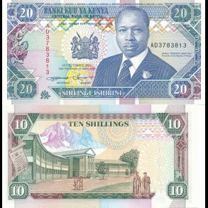 Kenya, 10 og 20 shillings, 1786, *
