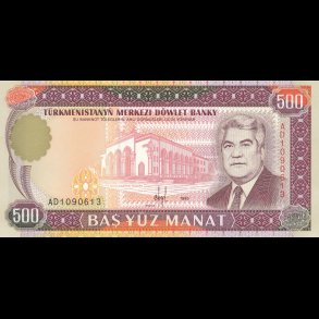 Turkmenistan, 100, 500, 1000 manat (6,7,8), 1804, *, 3 sedler, 