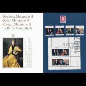 1997, Dronning Margrethe II, 25-�rs Regeringsjubil�um, s�rmappe