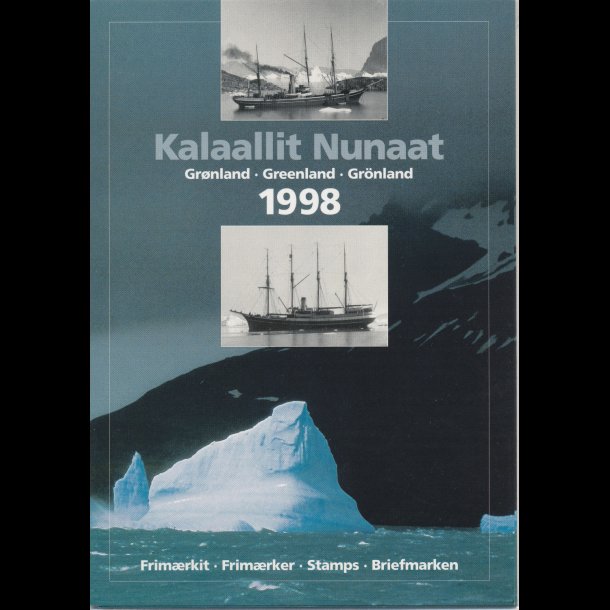 1998, Grnland, rsmappe, postpris 122,25 kr