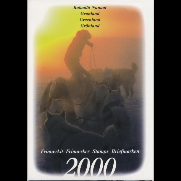 2000, Grnland, rsmappe, postpris 147,50kr
