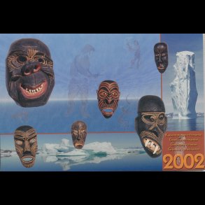 2002, Grnland, rsmappe, postpris 167,00kr, KMPE prisreducering, fr 150,-kr