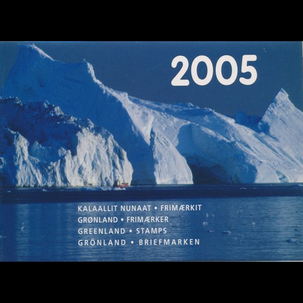 2005, Grnland, rsmappe, postpris 285,00kr