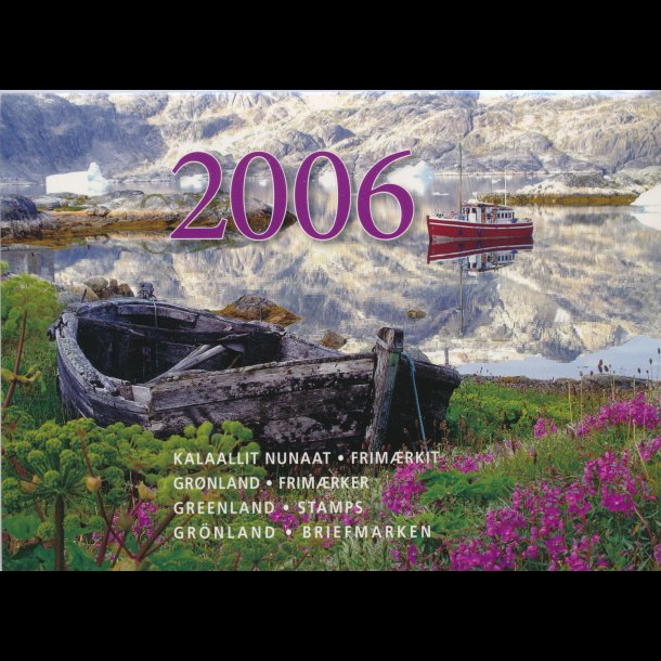 2006, Grnland, rsmappe, postpris 270,50kr TILBUD!