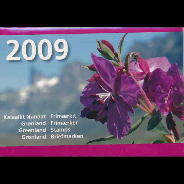 2009, Grnland, rsmappe, postpris 376,25kr