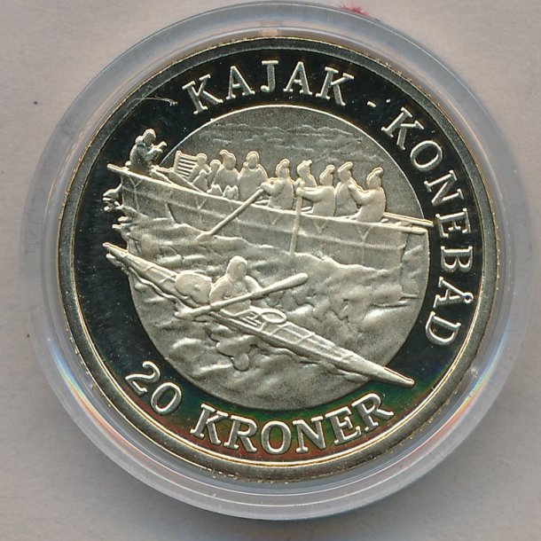 2010, 20 kroner, Kajak konebd,