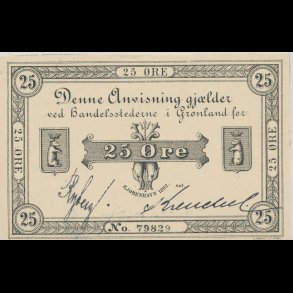 1892, Gr�nland, 25 �re, 79829, 0, Sieg 46B, Pick 2B