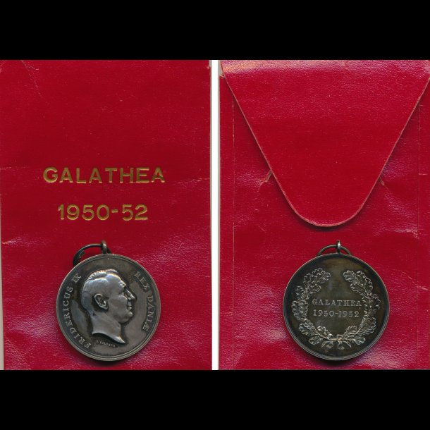 1950-52 Galathea Medaljen i  original kuvert, Galathea ekspiditionen,