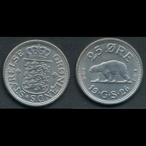 1926, Grnland, 25 re, 0,