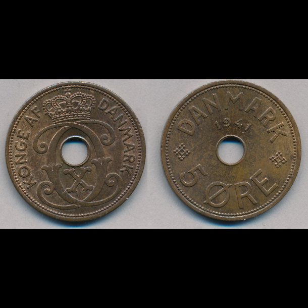 1941, Frerne, 5 re, 1+, NEDSAT fra 145.-kr,