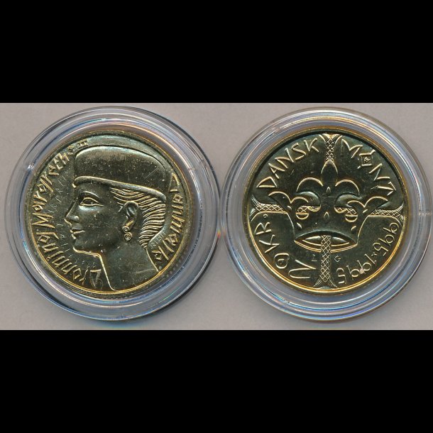 1995, 20 kroner, års mønt - 20 erindringsmønter - samlerforum