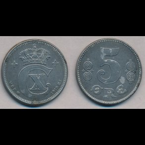 1918, 5 re, jern, 1 (+),