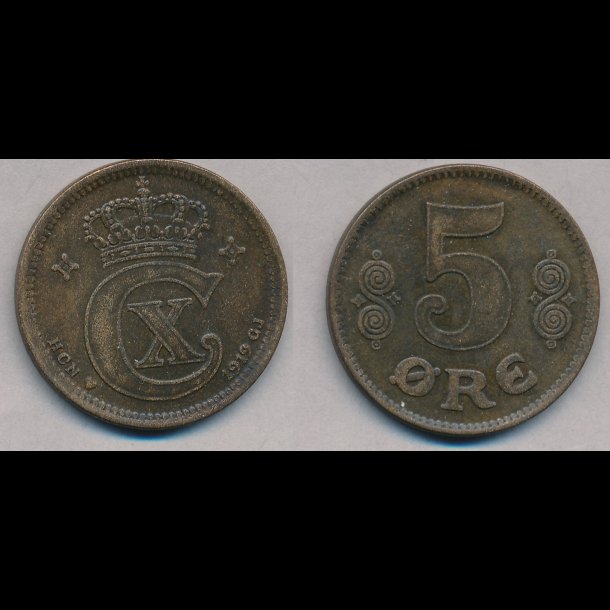 1919, 5 re, bronze, 1+