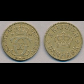 1936, 2 kroner, 1(+),