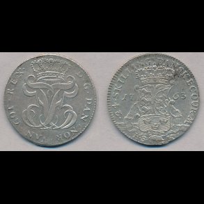 1763, Frederik V, 24 skilling, 0/01, H35B