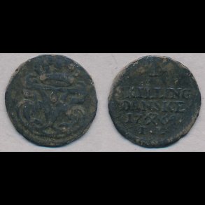 1764, Christian VII, Norge, 1 skilling