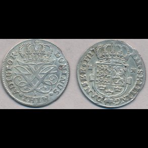1717, Frederik IV, Rendsburg, 12 skilling, 1+, H62