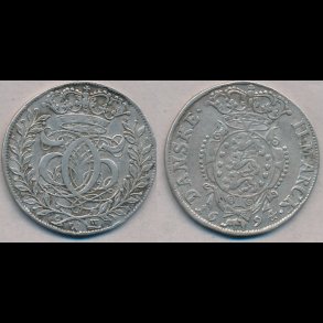 1694, Christian V, 2 marck, 1+, H 126B, Gl�ckstadt,