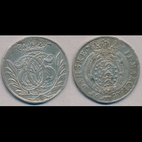 1693, Christian V, 2 marck, 1+, H 126A, Gl�ckstadt,