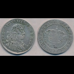 1666, Frederik III, 2 mark, 1 (+), H107A