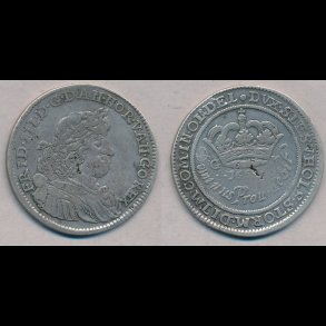 1666, Frederik III, 2 mark, 1 (+), H108A