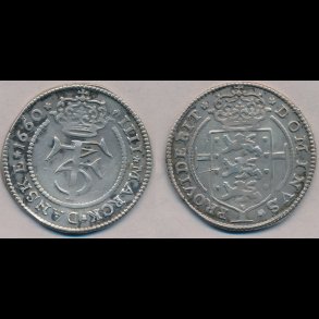1660, Frederik III, 1 krone, 1+,  H95A