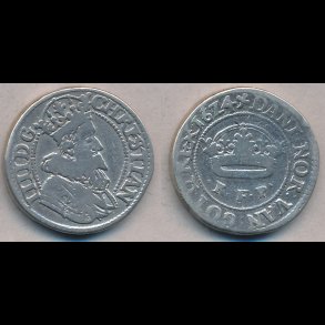 1624, Christian IV,  krone, 1, H128