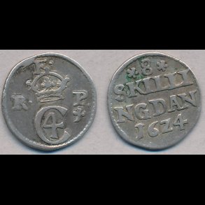 1624, Christian IV, 8 skilling, H133, 1(+)
