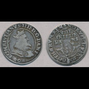 1606, Christian IV, 8 skilling, H93A