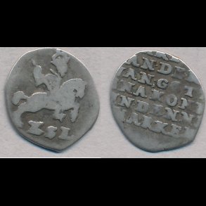 Uden �r, Christian IV, II skilling lybsk, H168