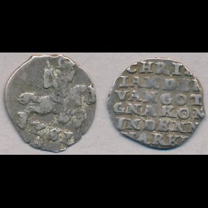 Uden �r, Christian IV, 2 skilling lybsk, 1