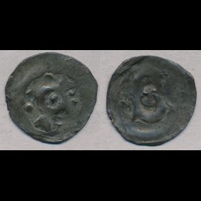 1286-1319, Erik Menved, penning, Roskilde?, 1+, MB 338