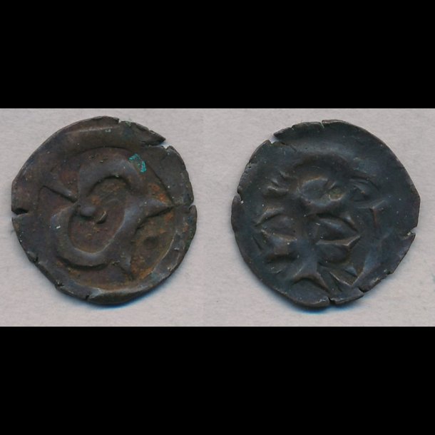 1319-1332, Christoffer II, penning, Roskilde, 1+, MB 405