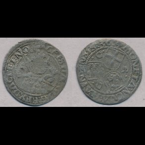 1536, Christian III, 2skilling, Aarhus, 1 (+), S5, G96