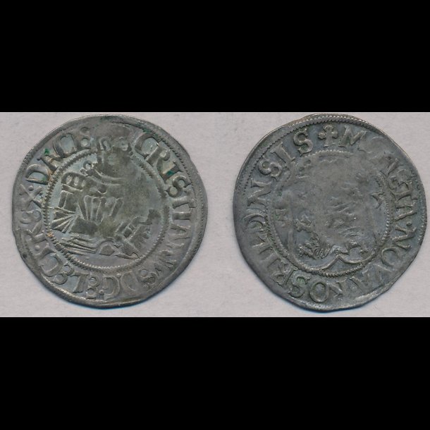1535, Christian III, 4 skilling, Roskilde, 1+ / 1, S11, G99