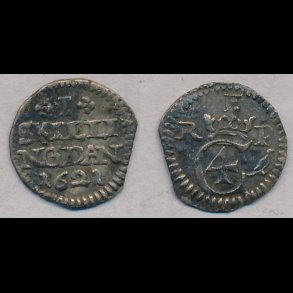 1621, Christian IV, 1 skilling, 1+, S 24.2, H 119B