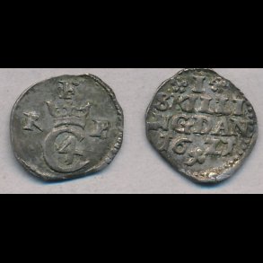 1621, Christian IV, 1 skilling, 1++, S 24.3, H119C