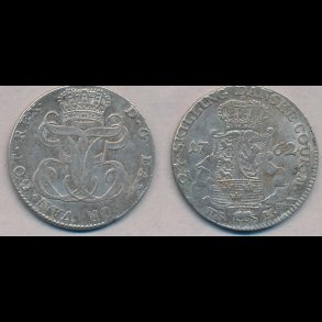 1762, Frederik V, 24 skilling, 1+, H 35B